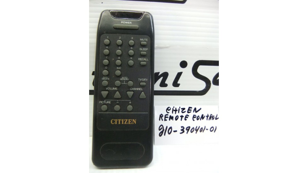 Citizen 210-390401-01 tv remote control 